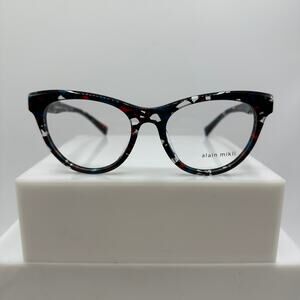 Alain Mikli Anastia A03140 002 Blue Red Crystal Womens Eyeglass Frames 52-18-145